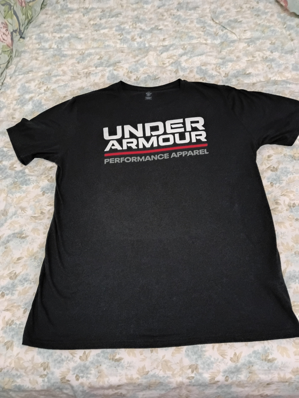 Under Armour Wordmark Men's Short Sleeve Performance T-Shirt - Black, Size 2XL